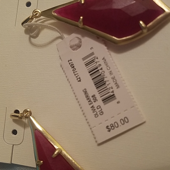 Kendra Scott olivia earrings gld 508 nwt - Picture 2 of 2